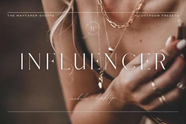 5 Influencer Lightroom Presets | Mobile + Desktop