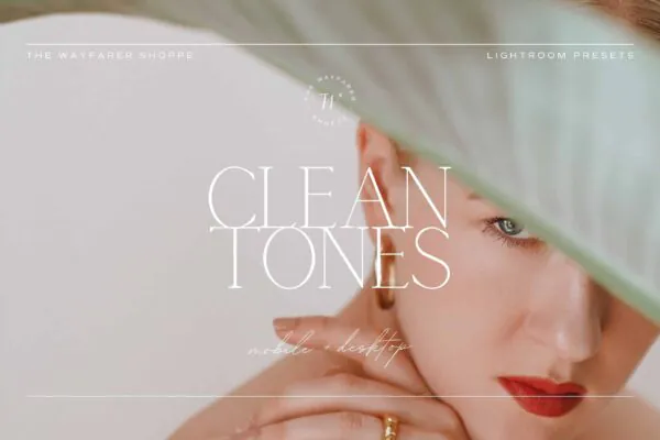 5 Clean Tones Lightroom Presets | Mobile + Desktop