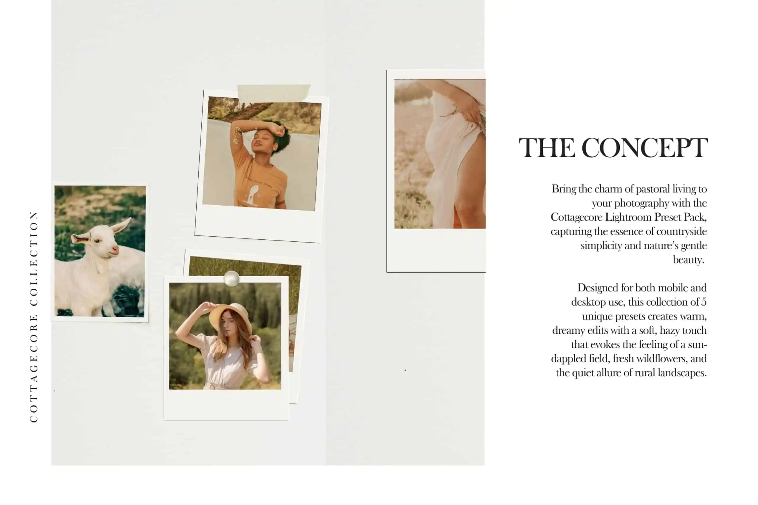 5 Cottagecore Lightroom Presets | Mobile + Desktop 2 5 Cottagecore Lightroom Presets | Mobile + Desktop - Image 2