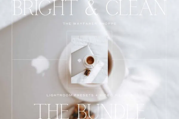 Bright and Clean Lightroom Presets + Video Filters Bundle