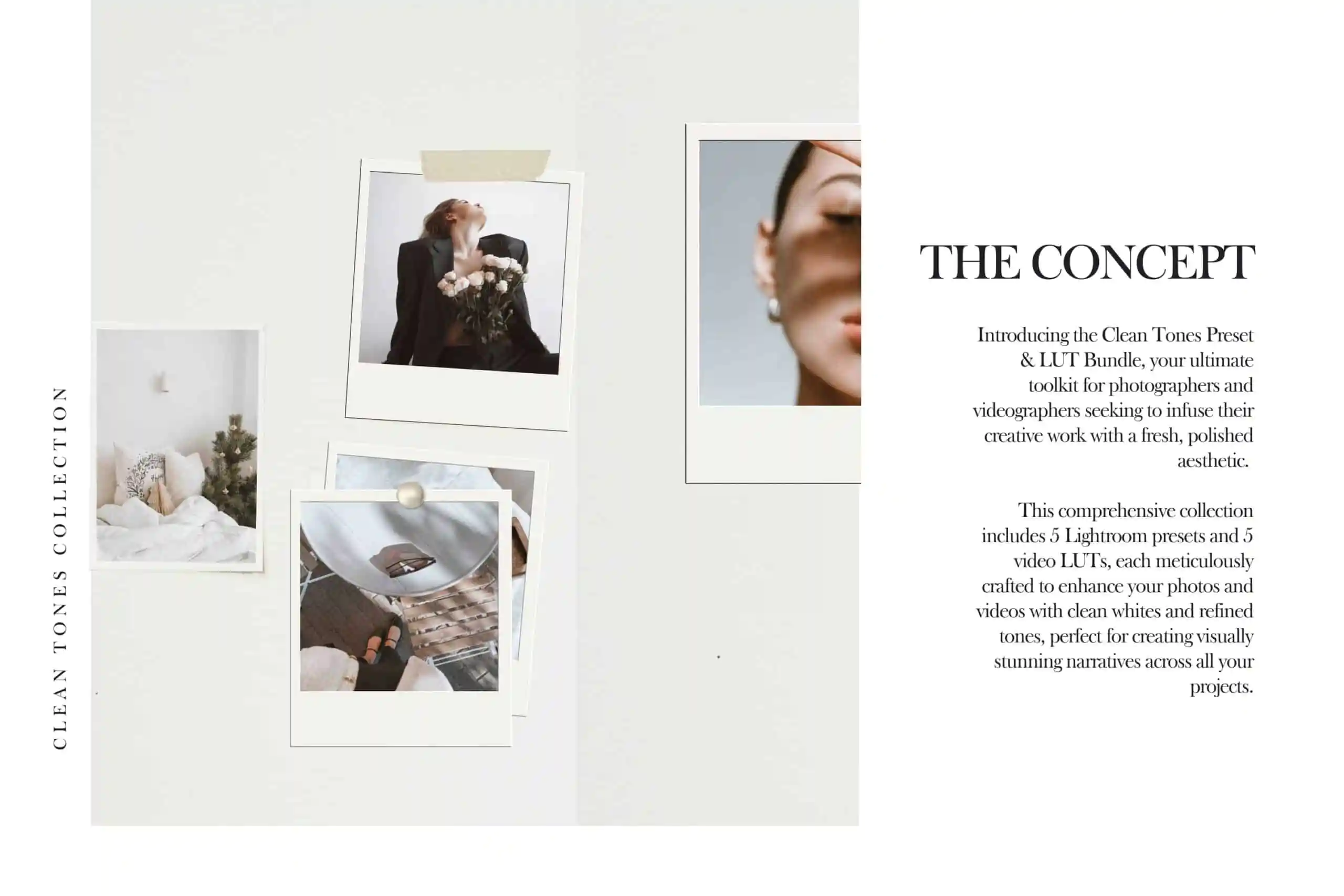 Clean Tones Lightroom Presets + Video Filters Bundle - Image 3